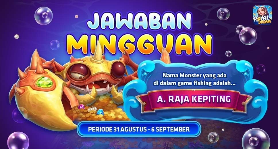 Pengumuman Jawaban dan 250 Pemenang Kuis Royal Dream 31 Agustus–6 September 2026