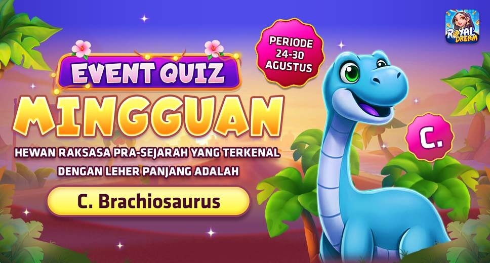 Pengumuman Jawaban dan 250 Pemenang Trivia Royal Dream 24–30 Agustus 2026